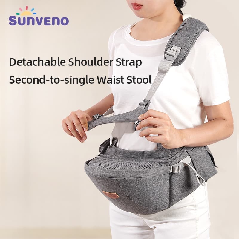 Sunveno ใหม่ เป้อุ้มเด็ก แบบสะพายไหล่ข้างเดียว ปรับได้ ถอดออกได้ คุณภาพสูง รูปที่ 4