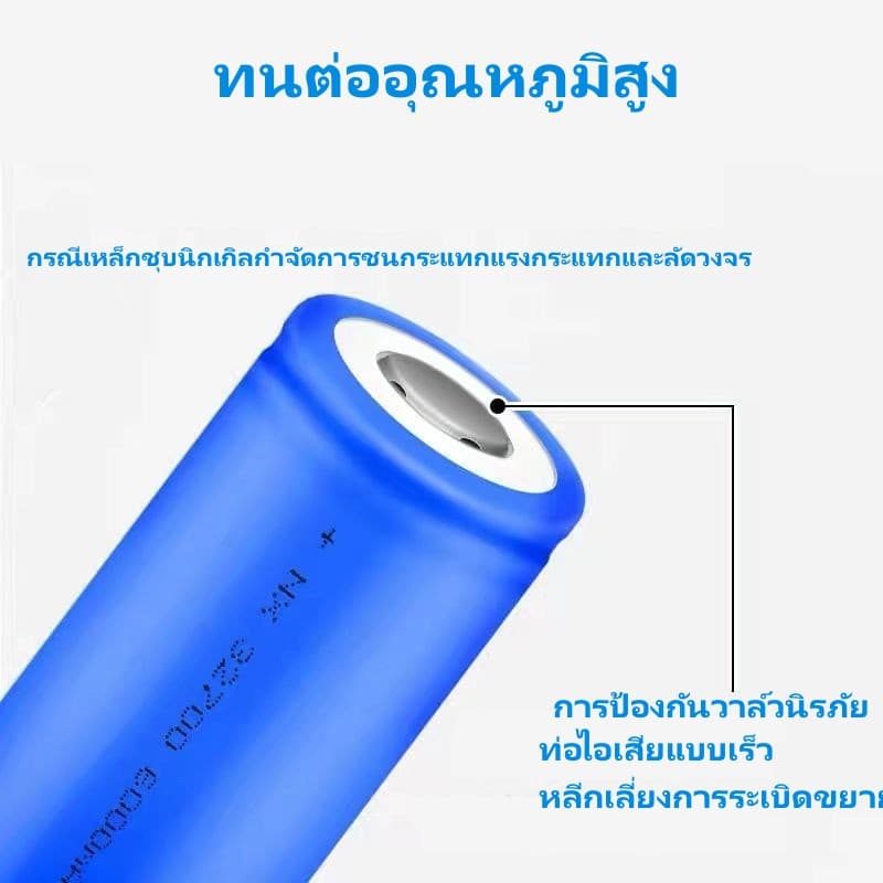 แบตเตอรี่สำหรับสปอร์ตไลท์โซล่าเซลล์ ถ่านชาร์จ 32650 3.2V 6.4V 12V 10A/20A/30A/40A/50A/60A รูปที่ 3