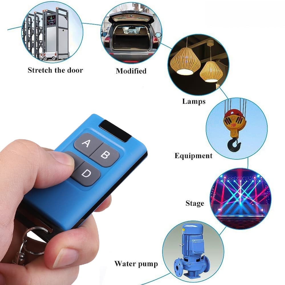 รีโมตคอนโทรลไร้สาย 4 คีย์ 315MHZ 433MHZ 330MHZ รูปที่ 3