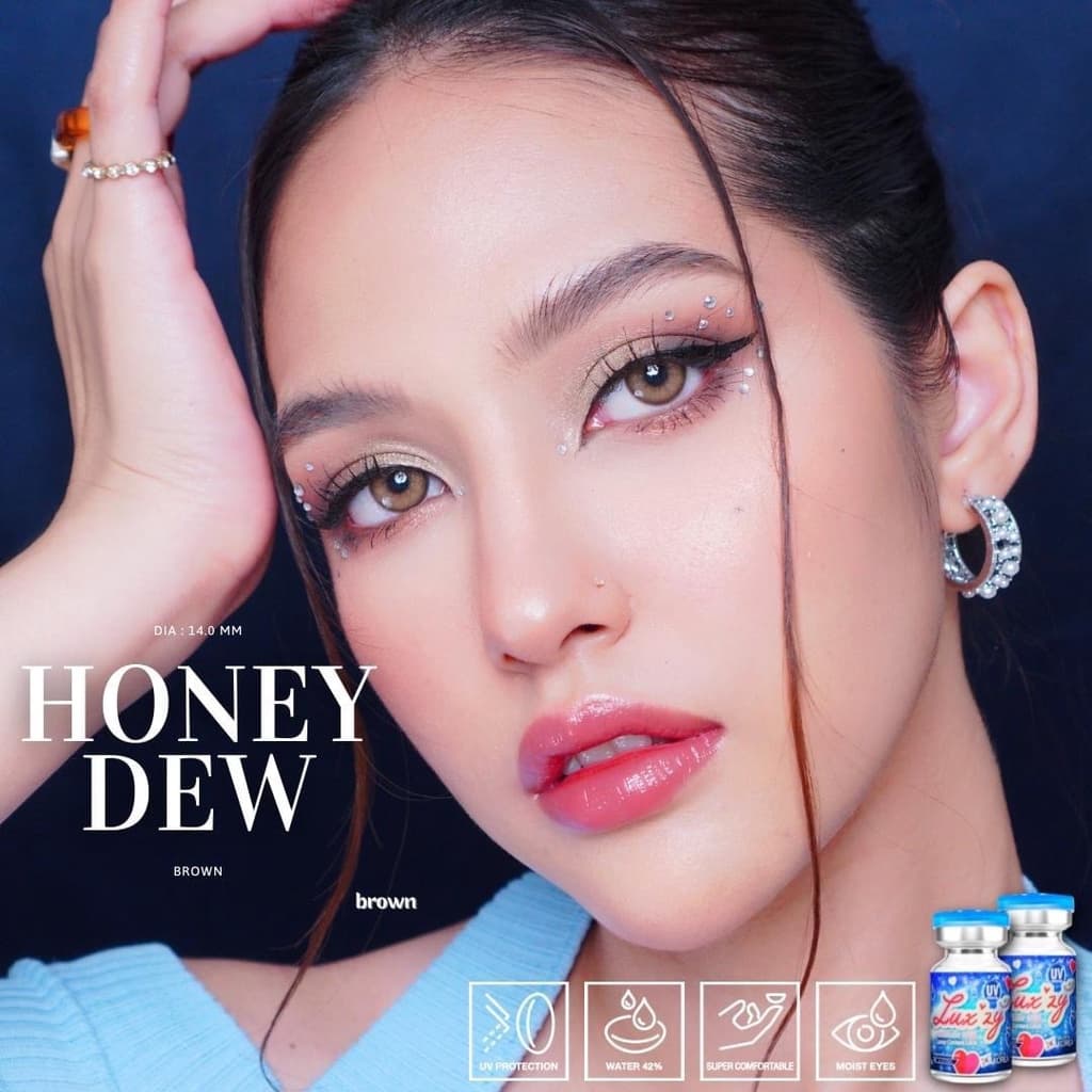 คอนแทคเลนส์Honey Dew Brown / Gray / Green ขนาดมินิ รุ่นฮิตล่าสุดจากเกาหลี รูปที่ 5