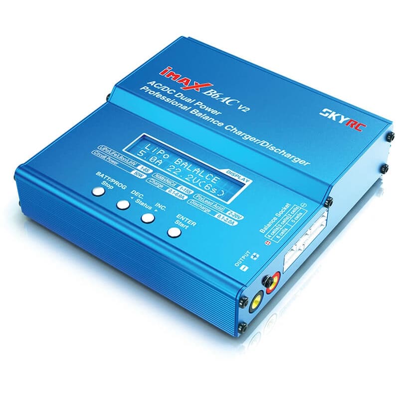 Imax B6ac เครื่องชาร์จ แบตเตอรี่ อเนกประสงค์ balance charger มีปลั๊กหลายแบบ LiPo Li-ion Battery Discharger Charger รูปที่ 3