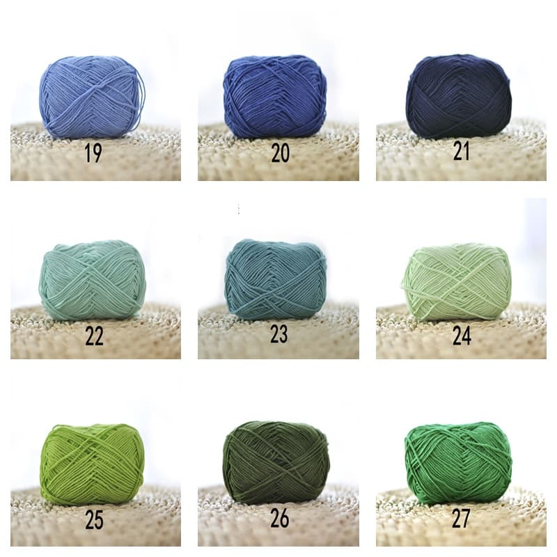 DUWEN ไหมพรมคอตตอนนม 4ply น้ำหนัก 40 กรัม 1.5มม Milk cotton รูปที่ 5