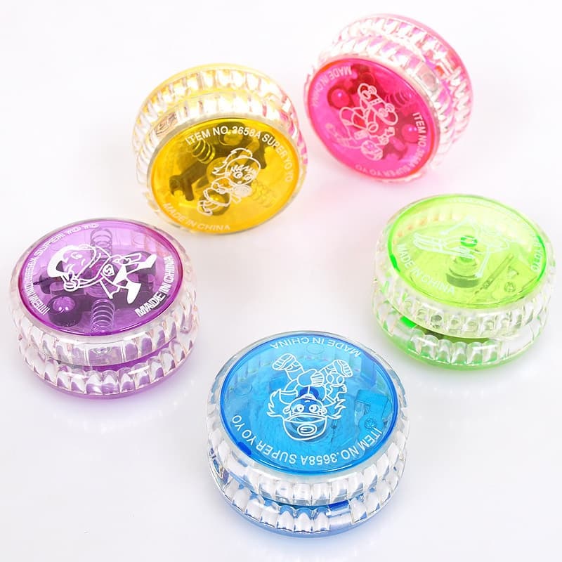 ของเล่นโยโย่เรืองแสง YOYO ลูกดิ่งโยโย่ มีไฟ สุ่มสี ของเล่นเด้งดึ่ง รูปที่ 2