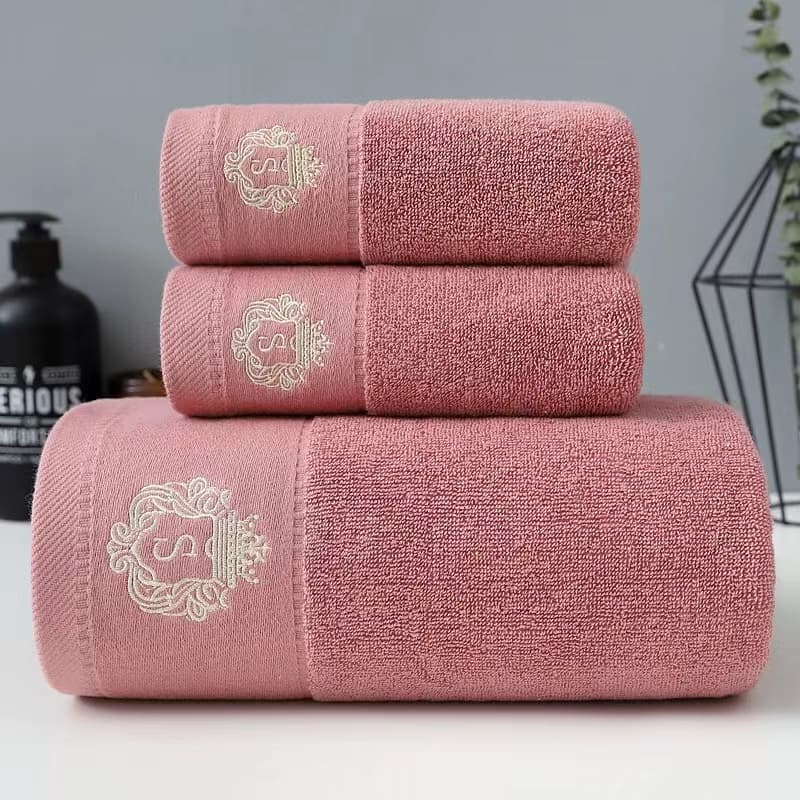 ผ้าขนหนูสีพื้น ผ้าเช็ดตัว cotton 27x54นิ้ว ขนาดเช็ดตัวใหญ่ รูปที่ 4