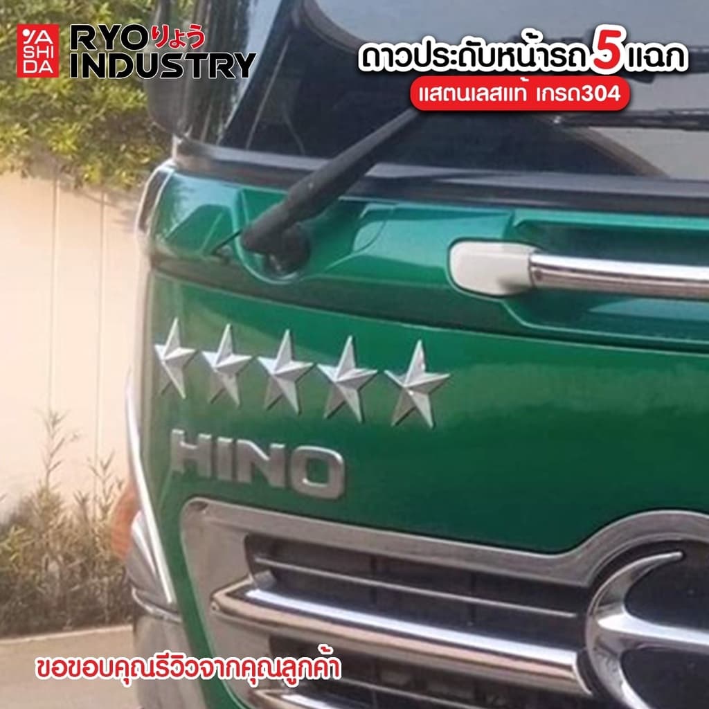 ดาวหลังเรียบ ติดแผงหน้า มีหลายขนาด งานสแตนเลส 304 !!! แถมกาว3Mฟรี !!! รูปที่ 4