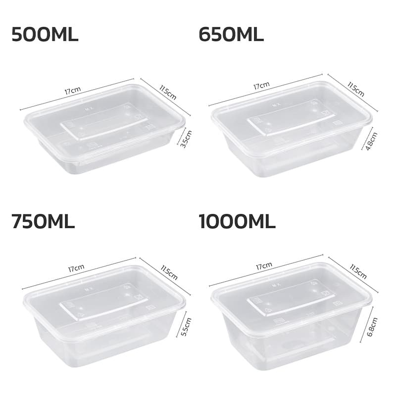 กล่องข้าวพลาสติก กล่องใส่อาหาร พร้อมฝาปิด25ชิ้น ทนความร้อน180 °Cและความเย็นได้ถึง -20°C Narmall_ รูปที่ 8