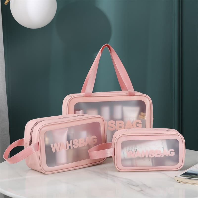 กระเป๋าเครื่องสําอาง pvc ติดซิป โปร่งใส กระเป๋ากันน้ำ กระเป๋าแต่งหน้าแบบใส รูปที่ 7
