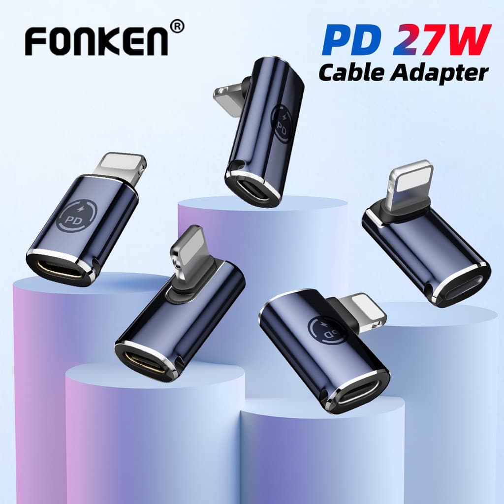 Fonken PD27W อะแดปเตอร์แปลงสายชาร์จ Type C เป็น iOS สําหรับ I-Phone I-Pad Data Sync รูปที่ 1