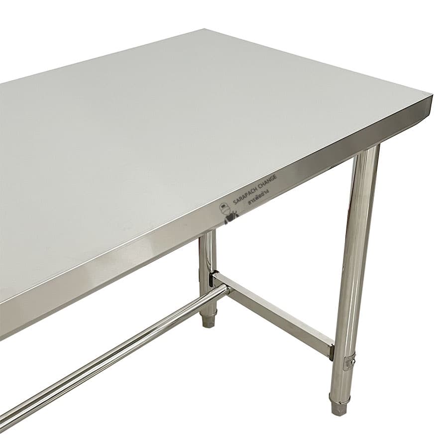 โต๊ะสแตนเลส เกรด304/201 150x60x80cm Stainless Steel Table // TB150-60-ST006 รูปที่ 4