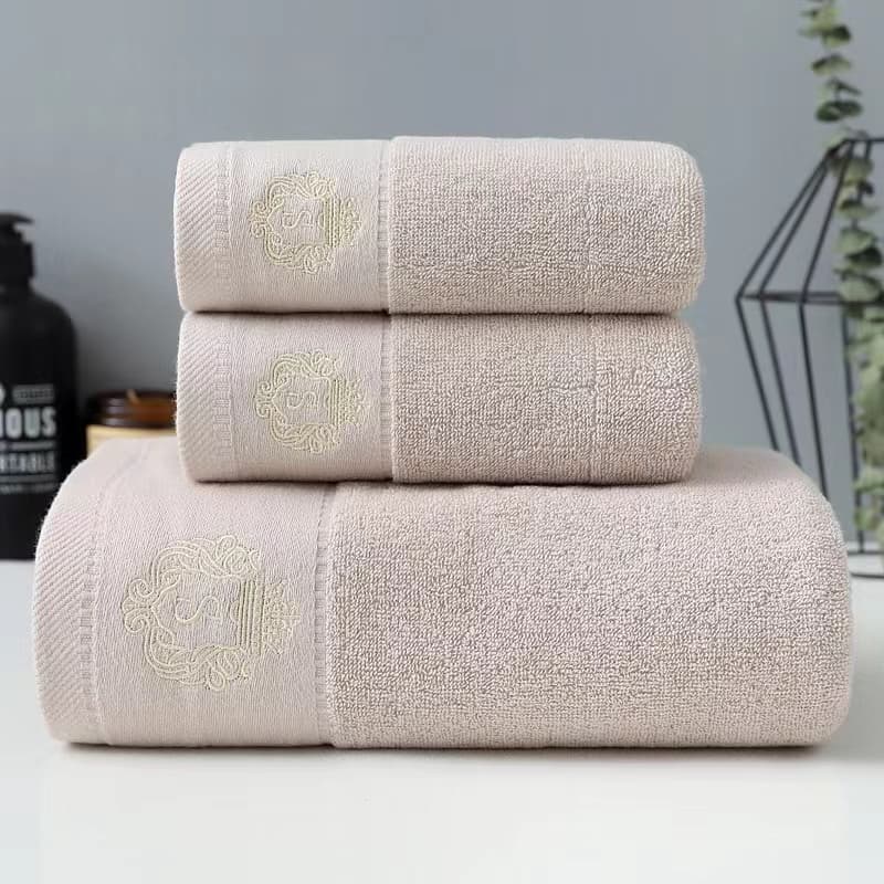 ผ้าขนหนูสีพื้น ผ้าเช็ดตัว cotton 27x54นิ้ว ขนาดเช็ดตัวใหญ่ รูปที่ 3