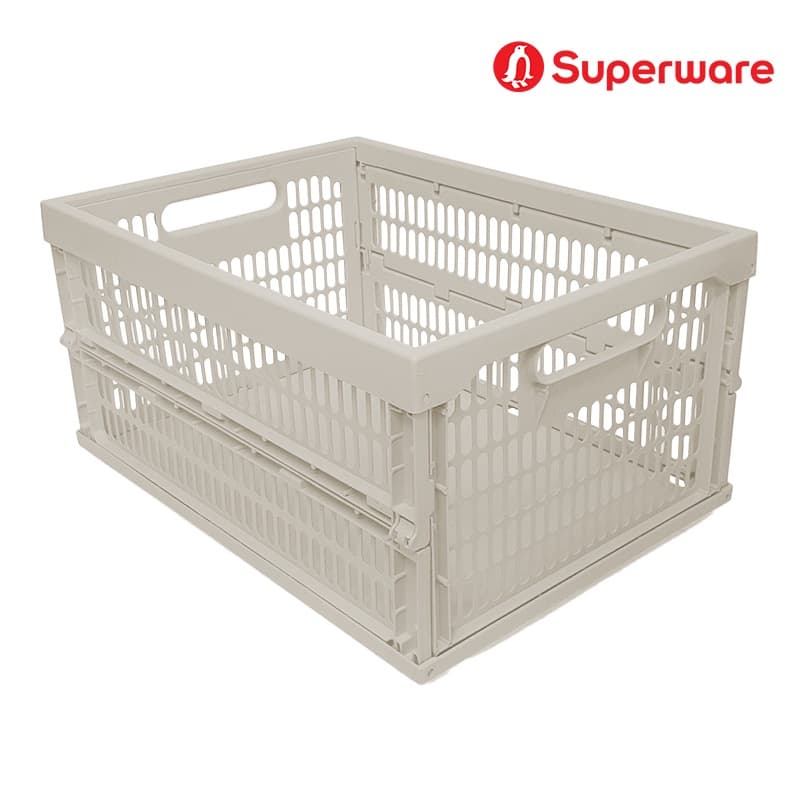 Srithai Superware ลังพลาสติก ตระกร้าพลาสติกพับได้ กล่องใส่ของท้ายรถซ้อนได้ รุ่น T27-A รูปที่ 5