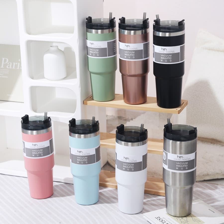 HAN แก้วเก็บความเย็น 30oz/20oz 890ml สแตนเลสแท้ 30ออนซ์ รูปที่ 1