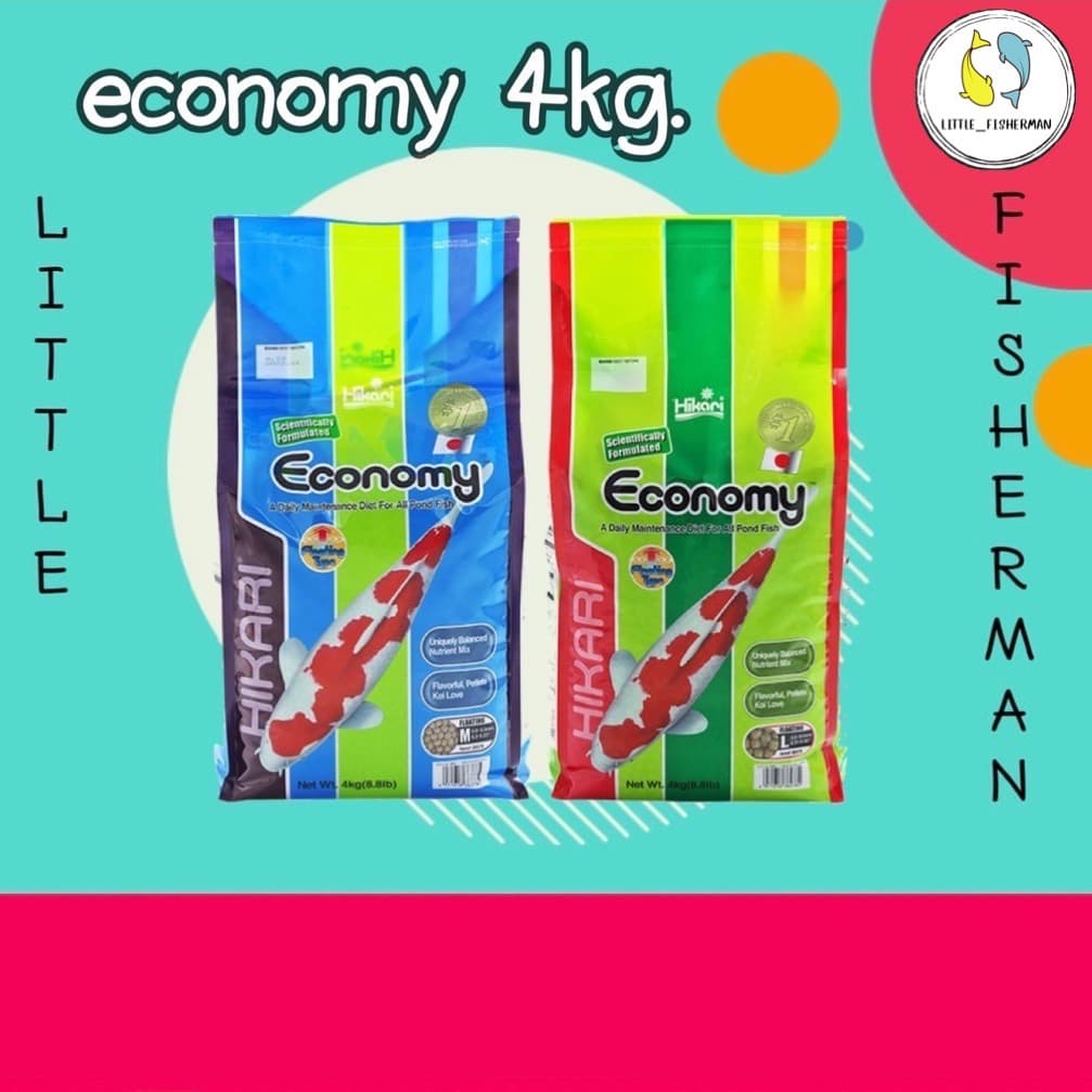 Hikari Economy เม็ดลอย 4kg. อาหารปลาคราฟ ฮิคาริ อีโคโนมี่ Koi รูปที่ 1