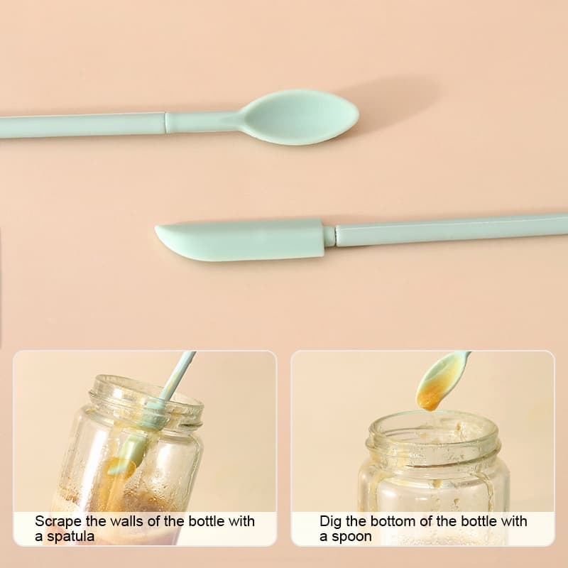 Retractable ซิลิโคน Mini Scraper เครื ่ องสําอางค ์ Scoop ครีม Liquid Foundation 2/4 ชิ ้ นเครื ่ องมือความงาม รูปที่ 9