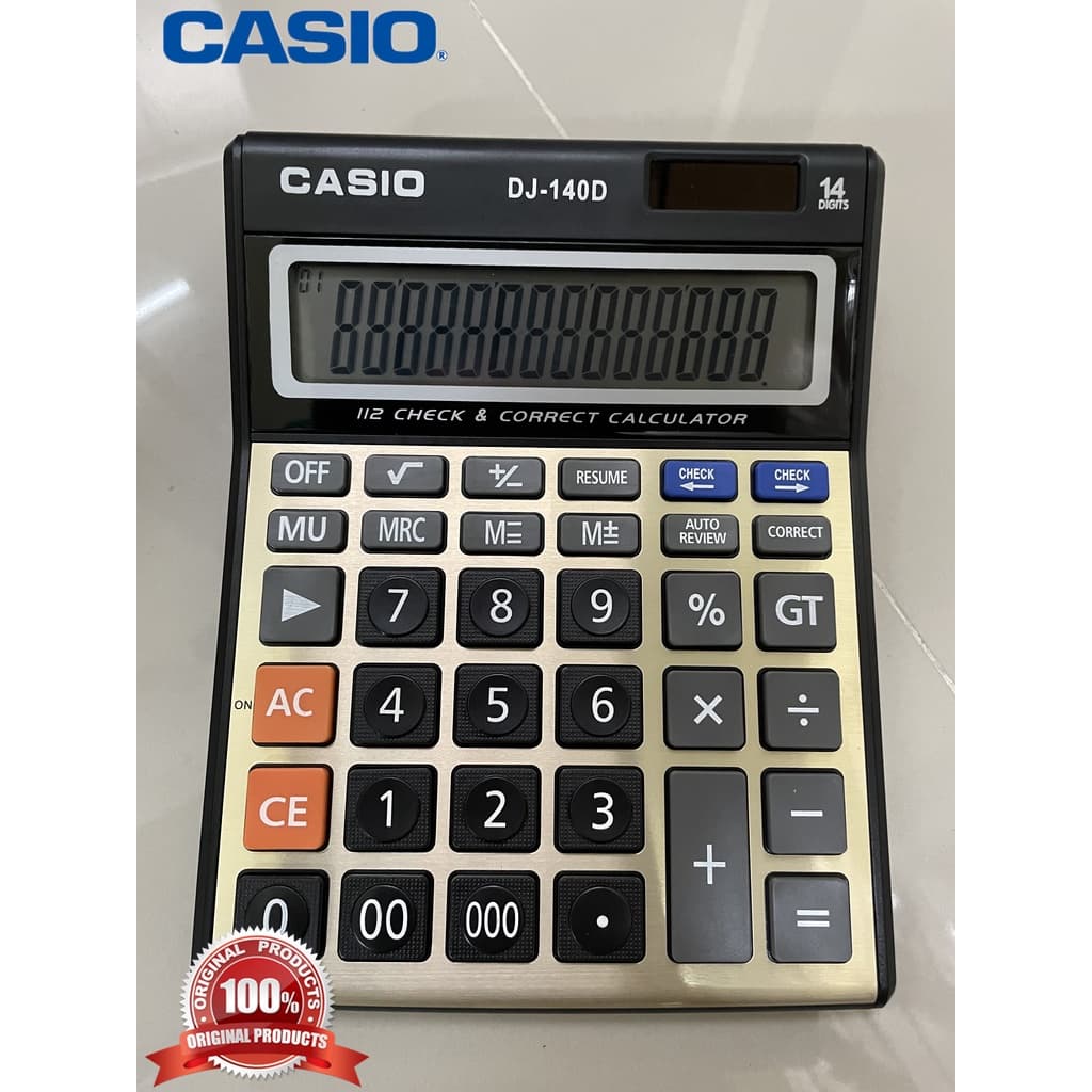 รับประกัน 2 ป Casio เครื่องคิดเลข GX-140D /GY-140TG รูปที่ 3