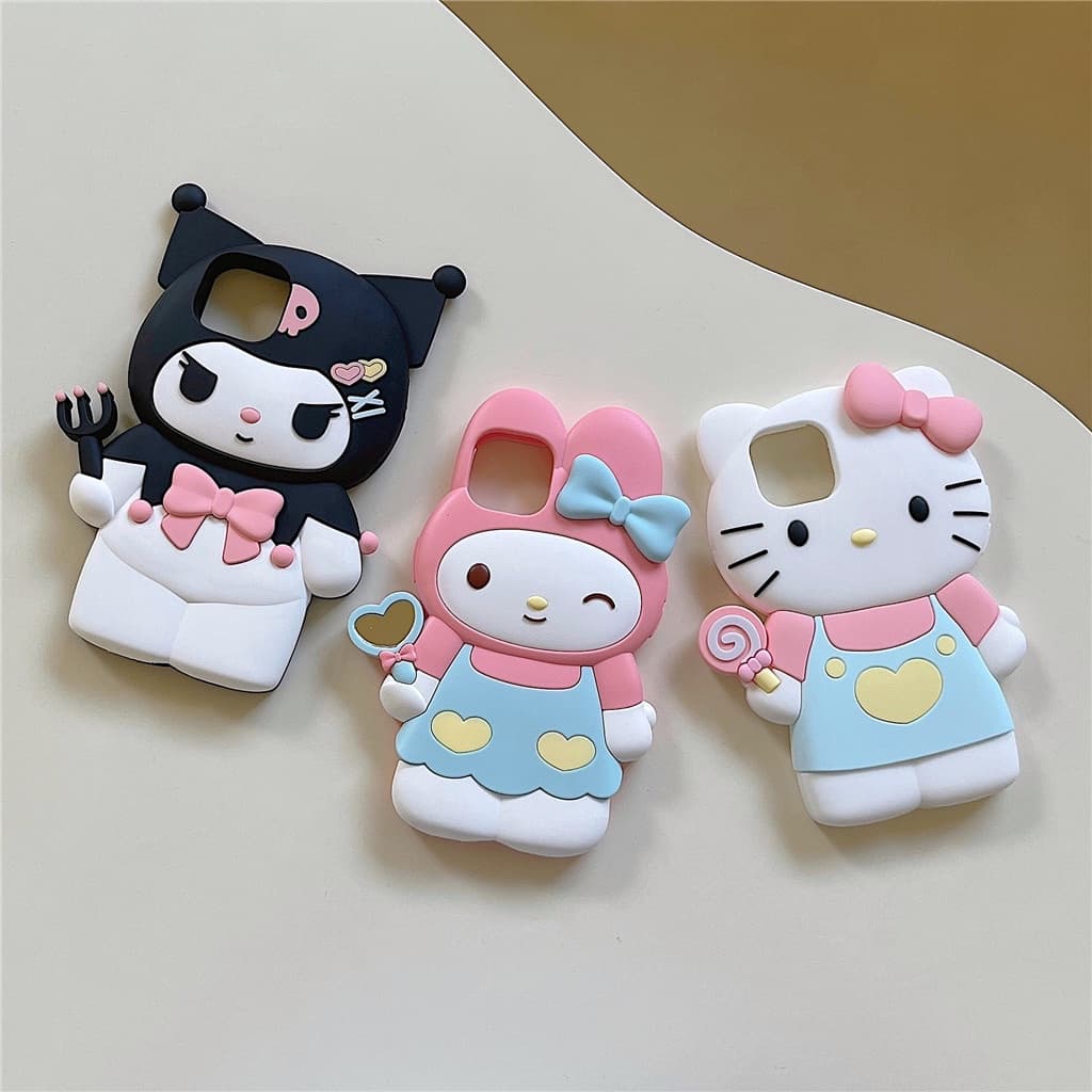 เคส iphone 16 Pro Max 15 Pro Max 14 Pro Max 13 Pro Max 12 Pro Max เคสซิลิโคนลายการ์ตูนสามมิติ รูปที่ 3