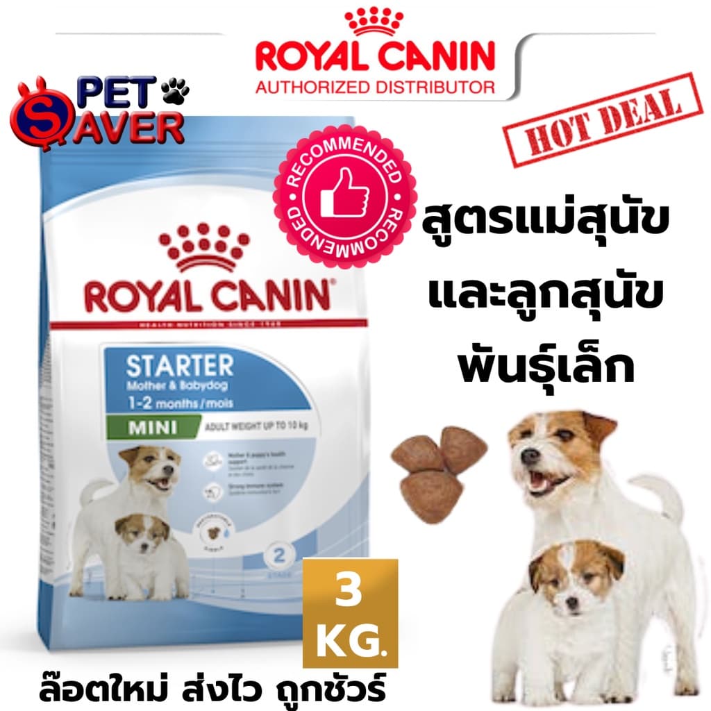 Royal Canin Mini Starter 3kg สำหรับ แม่สุนัข ตั้งท้อง และ ลูกสุนัข พันธุ์เล็ก 3 kg / 1kg. มี 2 ขนาด รูปที่ 9