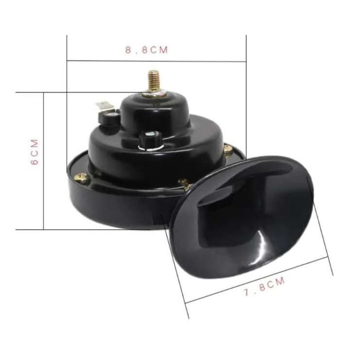 แตรหอยโข่ง KAISHENG 110DB สีดำ 12V /24V รถยนต์/มอเตอร์ไซค์ รูปที่ 2