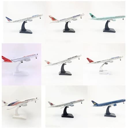 โมเดลเครื่องบิน "ส่งจากไทย" ขนาด 20 CM ตัวลำทำจากเหล็กอัลลอย ฐานตั้งถอดออกได้ มีล้อ ลำใหญ่ สวย งานละเอียด รูปที่ 1