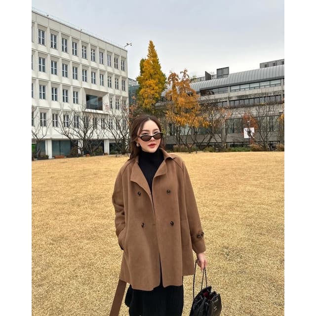 MALIMAYS - Mooni Wool Coat เสื้อโค้ทผ้าวูล รูปที่ 5