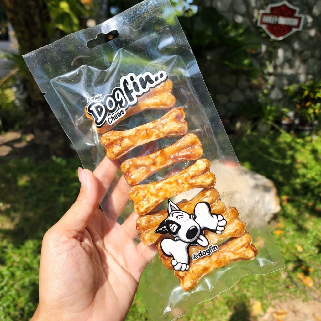 Dogfin ครั้นชี่รูปกระดูกเคลือบเวเฟอร์รสตับ/รสไก่/รสเนื้อ สำหรับน้องหมาทุกสายพันธุ์ รูปที่ 6