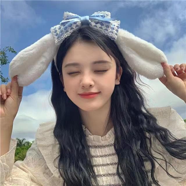 2022การ์ตูนตุ๊กตาโบว์หูใหญ่สุนัขยูกุยสุนัขคาดศีรษะสาวหัวใจคาดศีรษะ รูปที่ 3