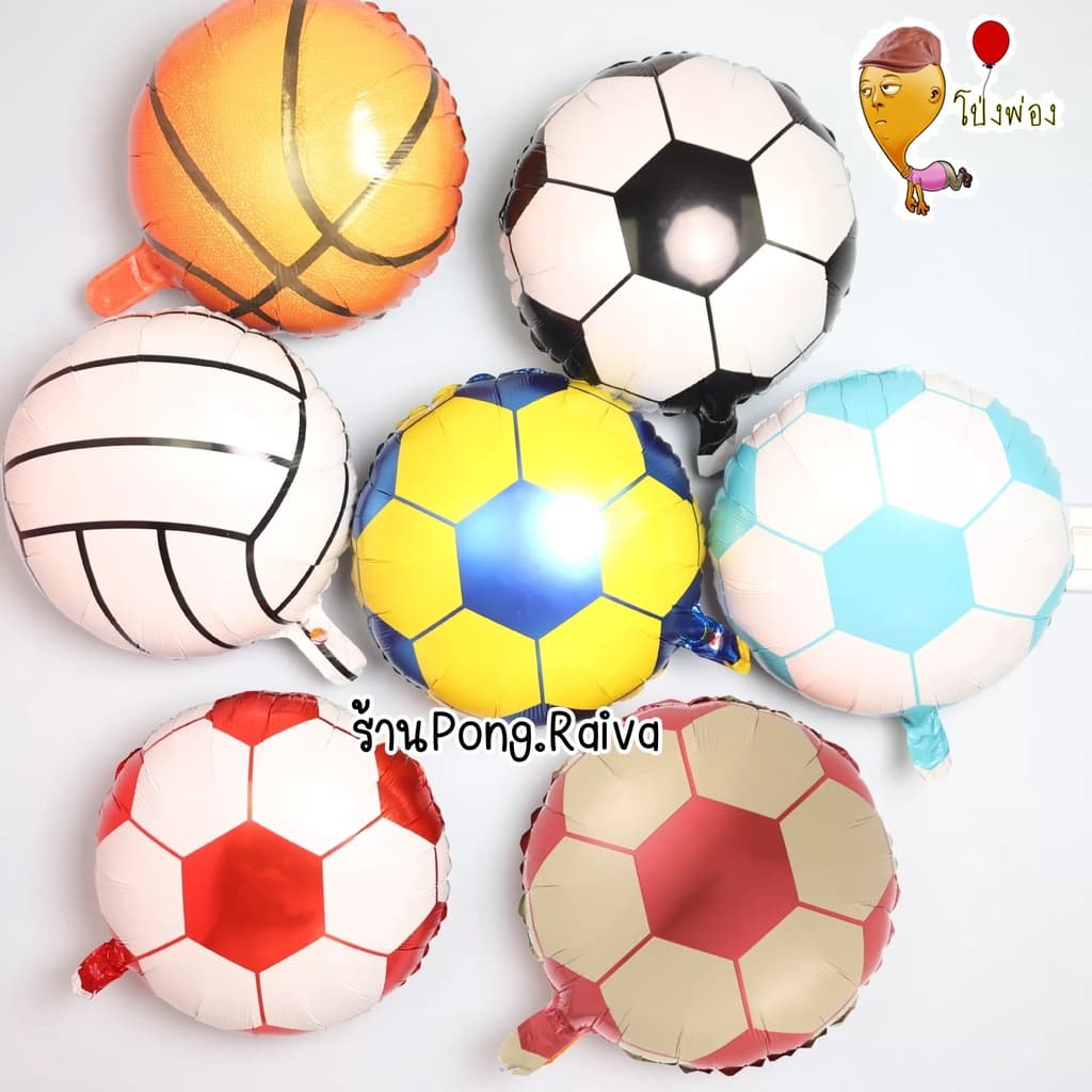 ลูกโป่งฟุตบอล football balloons ลูกโป่งลายฟุตบอล ลูกโป่งกีฬา ลูกโป่งธีมกีฬา ฟุตบอลโลก รูปที่ 4
