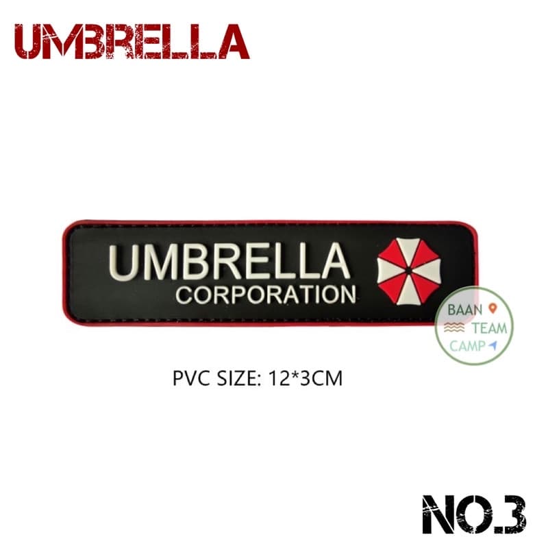 อาร์ม 09 ตีนตุ๊กแก UMBRELLA Resident evil ติด เสื้อ กระเป๋า อาม หมวก ธง สหรัฐ ธงชาติ ผีชีวะ ทหาร ตำรวจ army ซีล อเมริกา รูปที่ 9