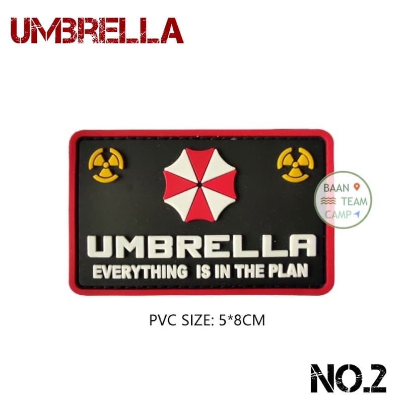 อาร์ม 09 ตีนตุ๊กแก UMBRELLA Resident evil ติด เสื้อ กระเป๋า อาม หมวก ธง สหรัฐ ธงชาติ ผีชีวะ ทหาร ตำรวจ army ซีล อเมริกา รูปที่ 8