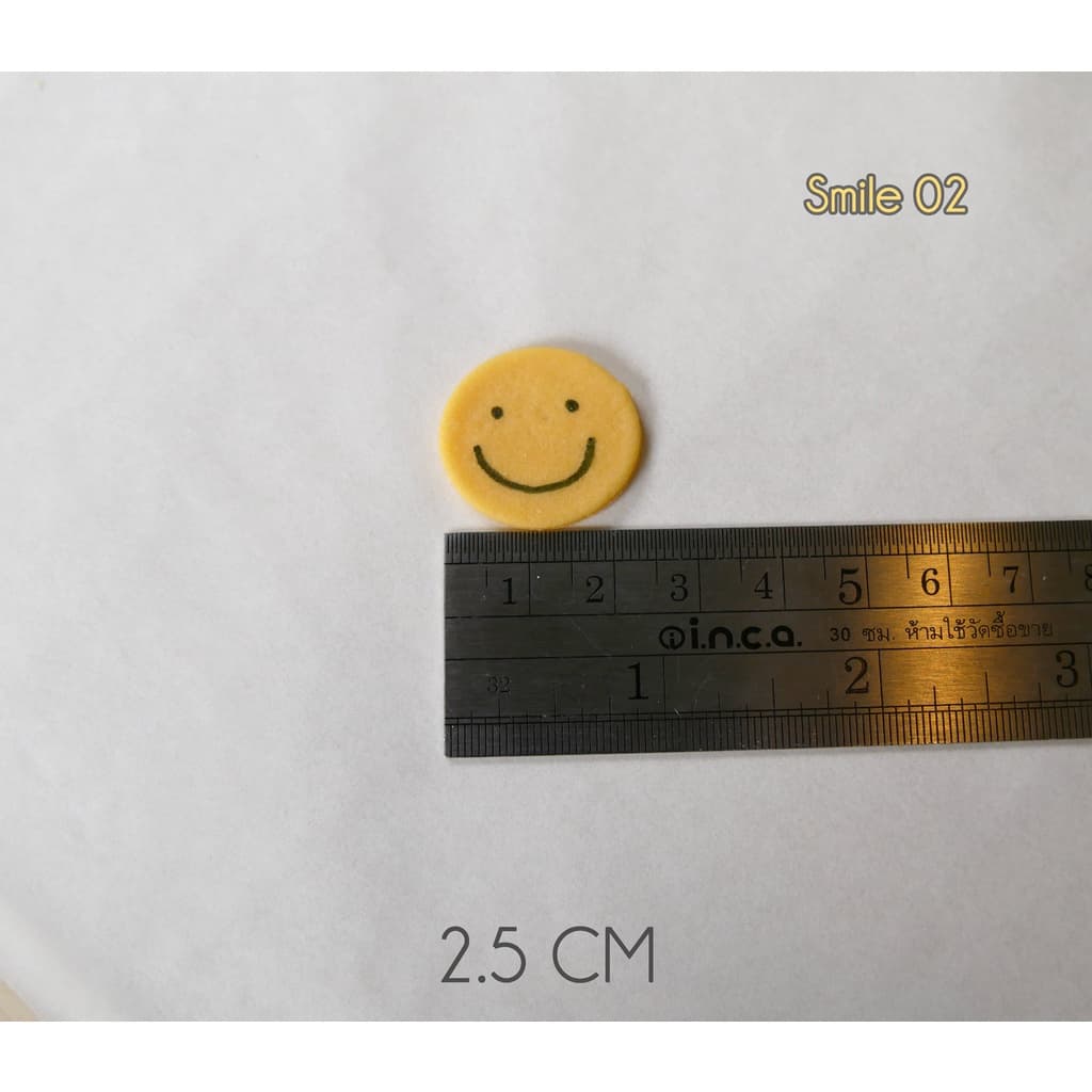 Smile น้ำตาลตกแต่งเค้ก น่ารักมาก น้ำตาลแต่งขนม ขนาด 2.5 และ 3 cm น้องน่ารักมากแต่งเค้กได้ง่าย รูปที่ 6