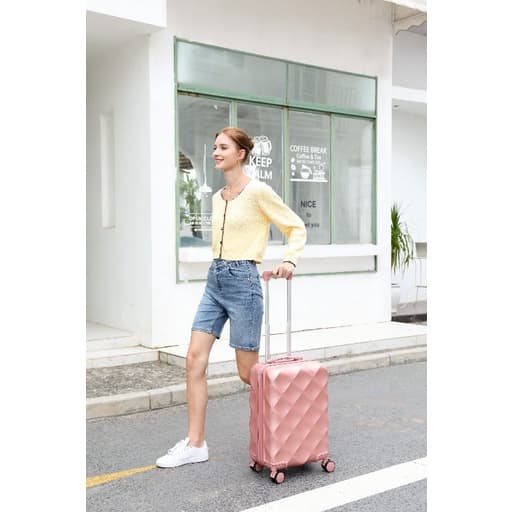 SiamChoice ​กระเป๋าเดินทางล้อลาก ล้อคู่ 20นิ้ว แถมกระเป๋า bags Travel luggage วัสดุABS TSAล็อค รุ่นซิปYKK รูปที่ 9