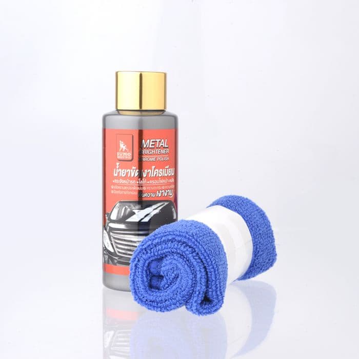 น้ำยาขัดเงาโครเมียม 100ml เพิ่มความเงางามให้กับพื้นผิวโครเมียม ขจัดคราบสกปรกป้องกันการเกิดสนิม SUMO รูปที่ 5