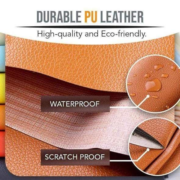 สติกเกอร์หนัง PU มีกาวในตัว ขนาด 100*50 ซม. สําหรับซ่อมแซมโซฟา โต๊ะ เก้าอี้ กระเป๋า รองเท้า เตียง รูปที่ 3
