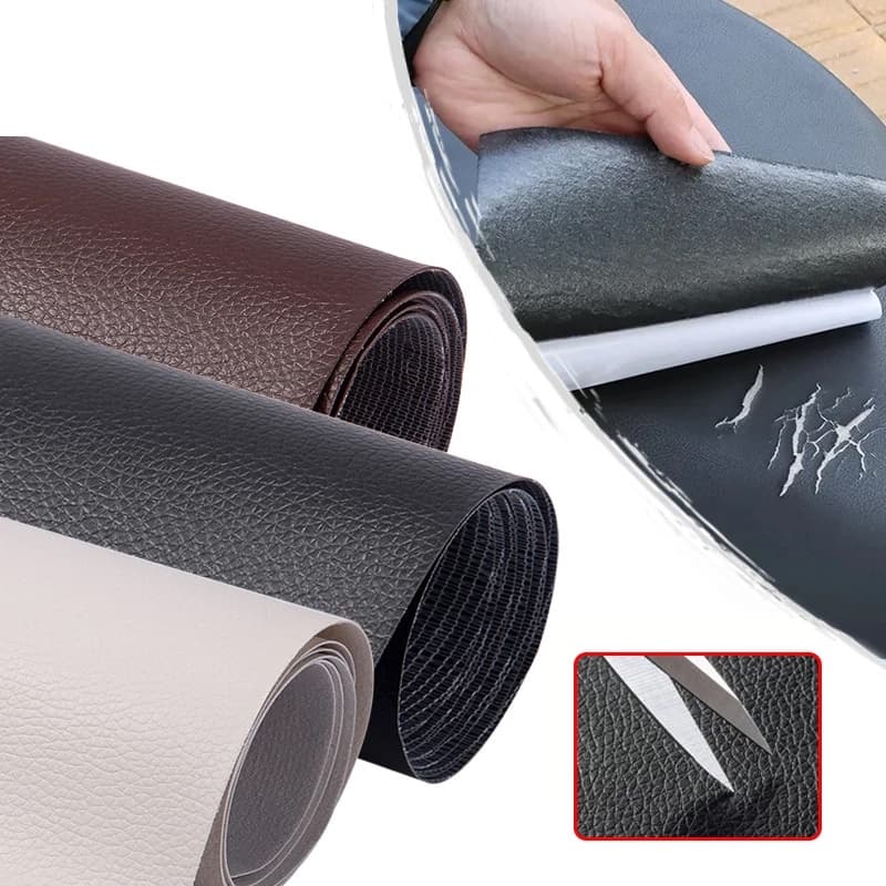 สติกเกอร์หนัง PU มีกาวในตัว ขนาด 100*50 ซม. สําหรับซ่อมแซมโซฟา โต๊ะ เก้าอี้ กระเป๋า รองเท้า เตียง รูปที่ 5
