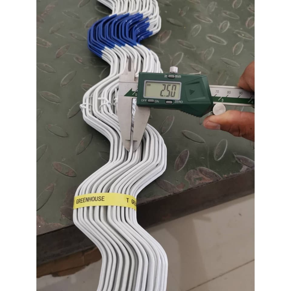 รางวายล็อคเหล็กชุปอลูซิงก์ พร้อมสปริงเคลือบ PVC อย่างดี ยาว 2 เมตร = 10 ชุด รูปที่ 3