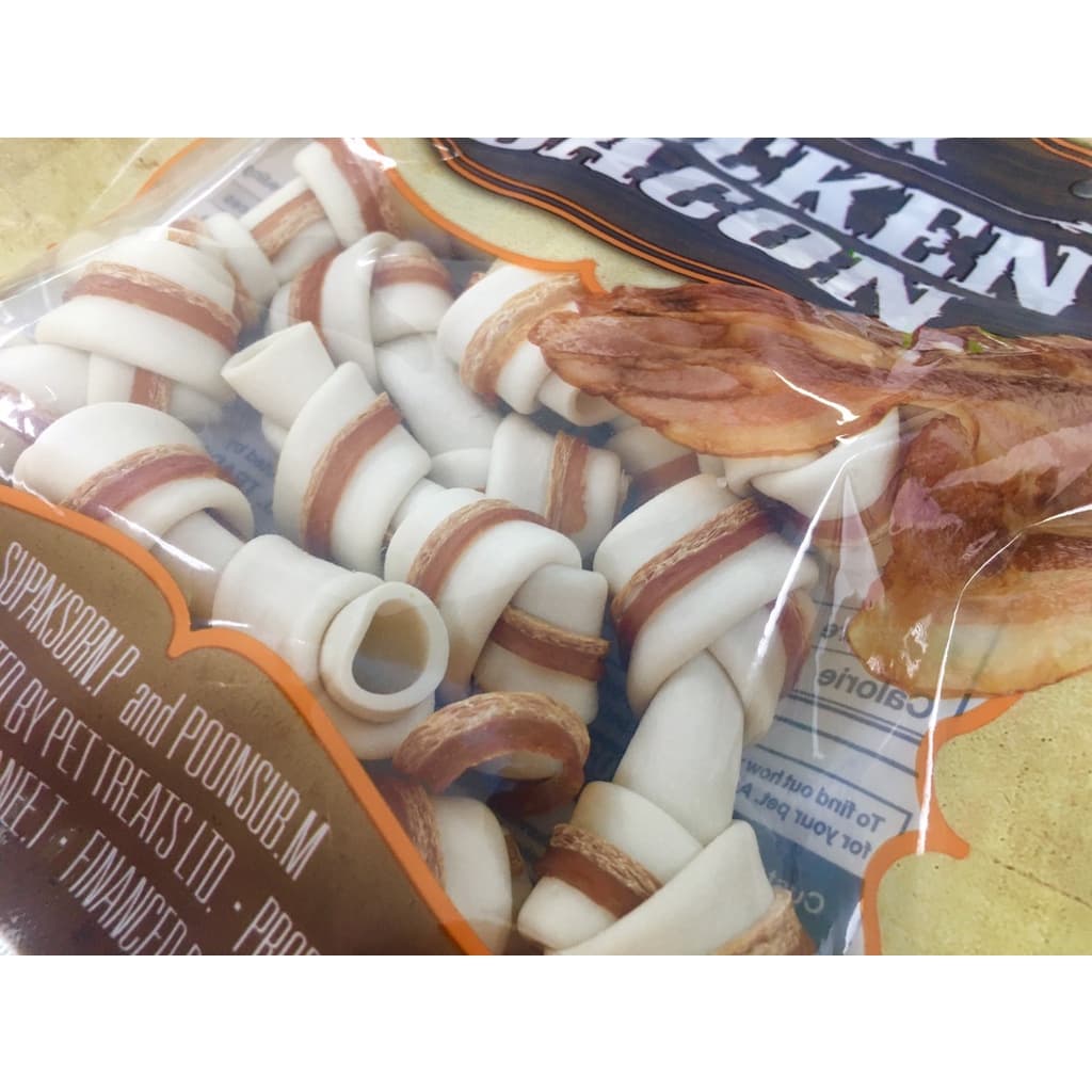 1284 Chicken Bacon/กระดูกผูก พันชิคเก้นเบคอน บาร์บีคิว 10ชิ้น ***1แถม1 138บาท รูปที่ 4