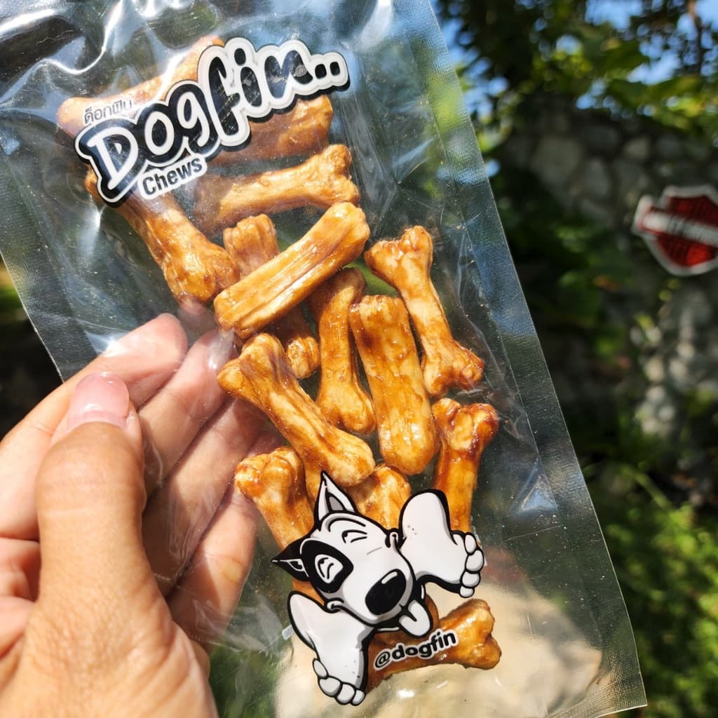 Dogfin ครั้นชี่รูปกระดูกเคลือบเวเฟอร์รสตับ/รสไก่/รสเนื้อ สำหรับน้องหมาทุกสายพันธุ์ รูปที่ 2