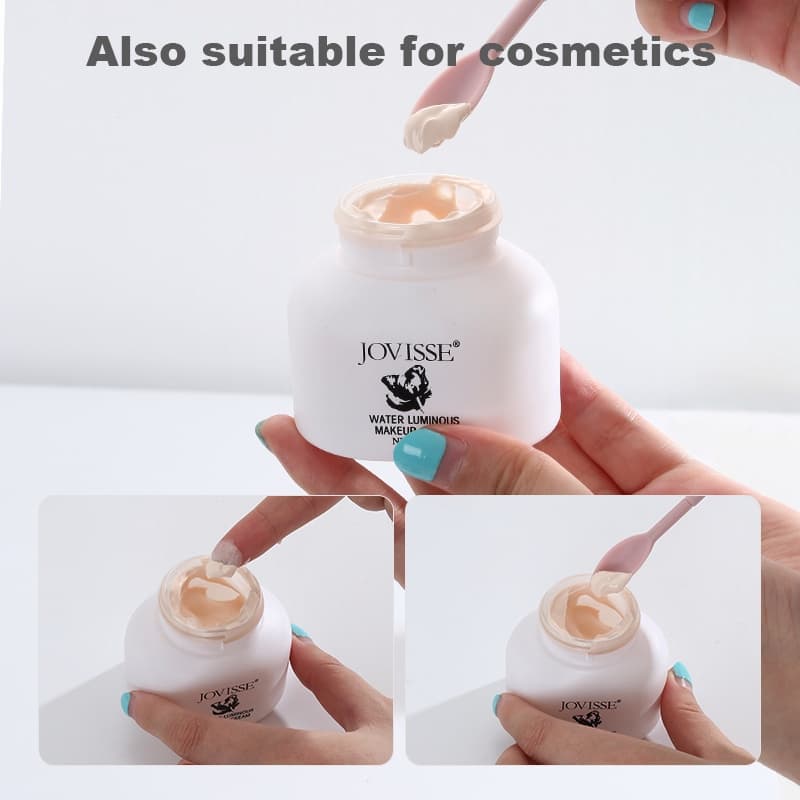 Retractable ซิลิโคน Mini Scraper เครื ่ องสําอางค ์ Scoop ครีม Liquid Foundation 2/4 ชิ ้ นเครื ่ องมือความงาม รูปที่ 2