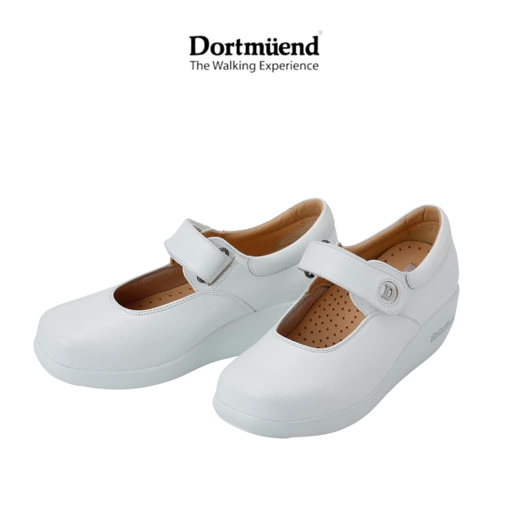 Dortmuend Pro Series Sarah JS903 002-000 White รองเท้าสุขภาพ รองเท้าหมอ รองเท้าพยาบาล สำหรับผู้ที่ยืน-เดินนาน รูปที่ 1