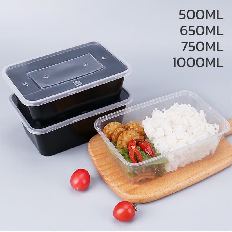 กล่องข้าวพลาสติก กล่องใส่อาหาร พร้อมฝาปิด25ชิ้น ทนความร้อน180 °Cและความเย็นได้ถึง -20°C Narmall_ รูปที่ 7