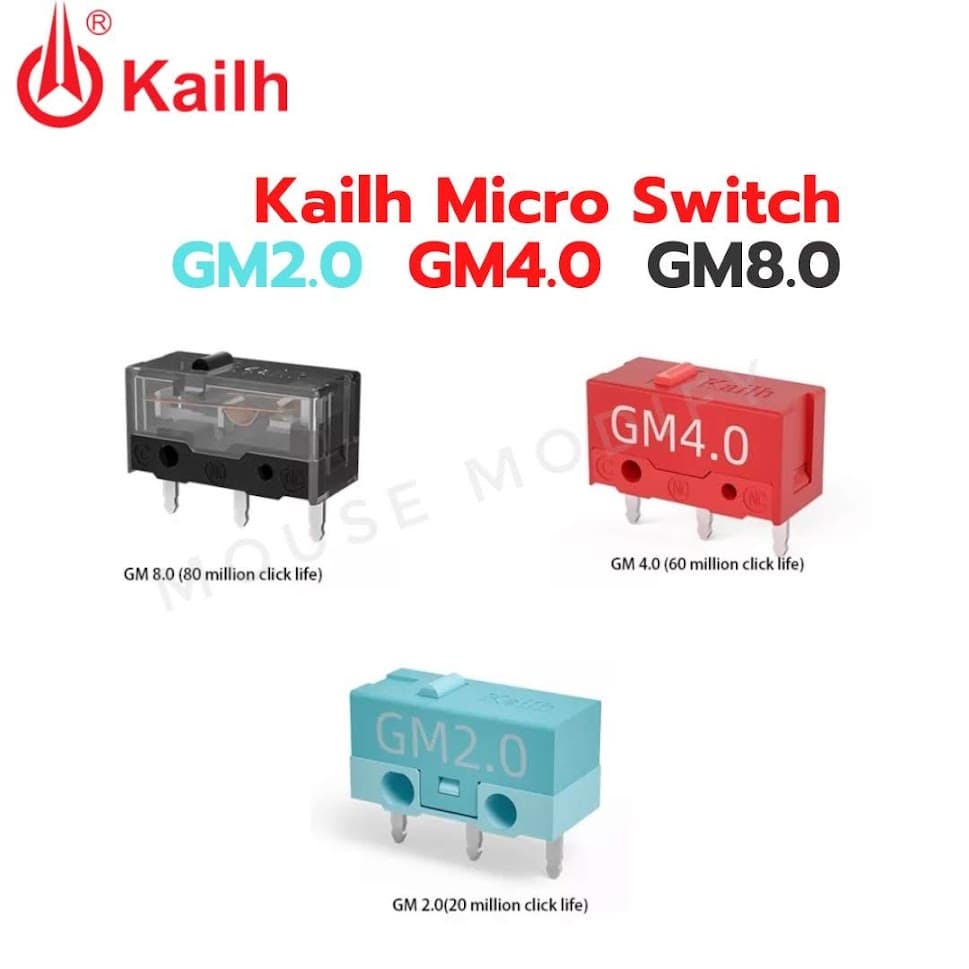 ด่วน จากไทยสวิตซ์คลิกเมาส์ Kailh GM 2.0 6.0 8.0 8.0 Mouse Micro Switch รูปที่ 5