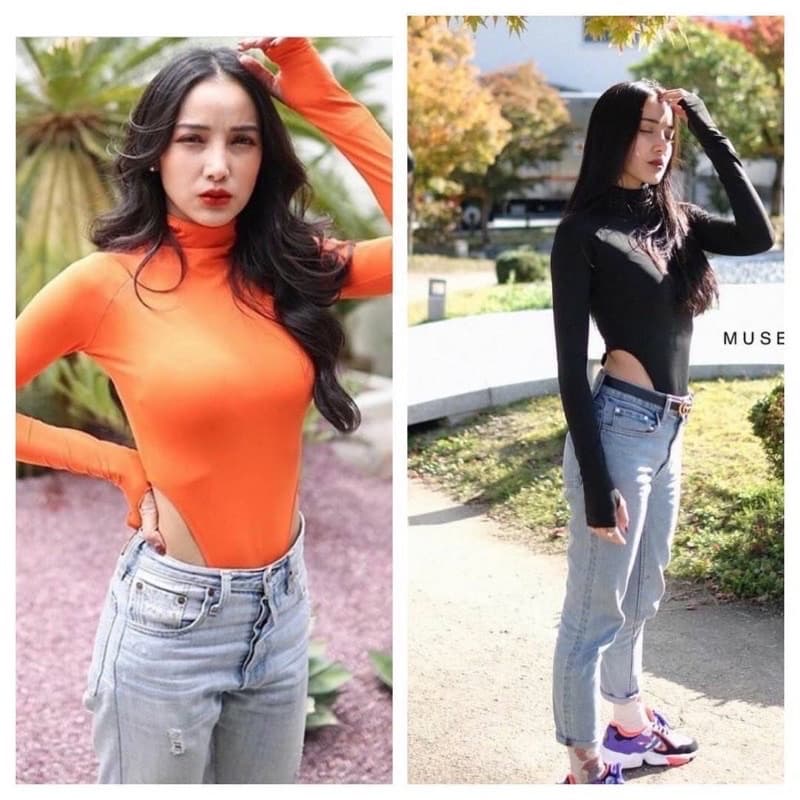 MNV STUDIO Bodysuitบอดี้สูทคอเต่าแขนยาวใส่แล้วรัดรูปสุดๆทรงดีใส่แล้วพลางหุ่นได้จริงใส่แมทร์สวยๆ รูปที่ 5