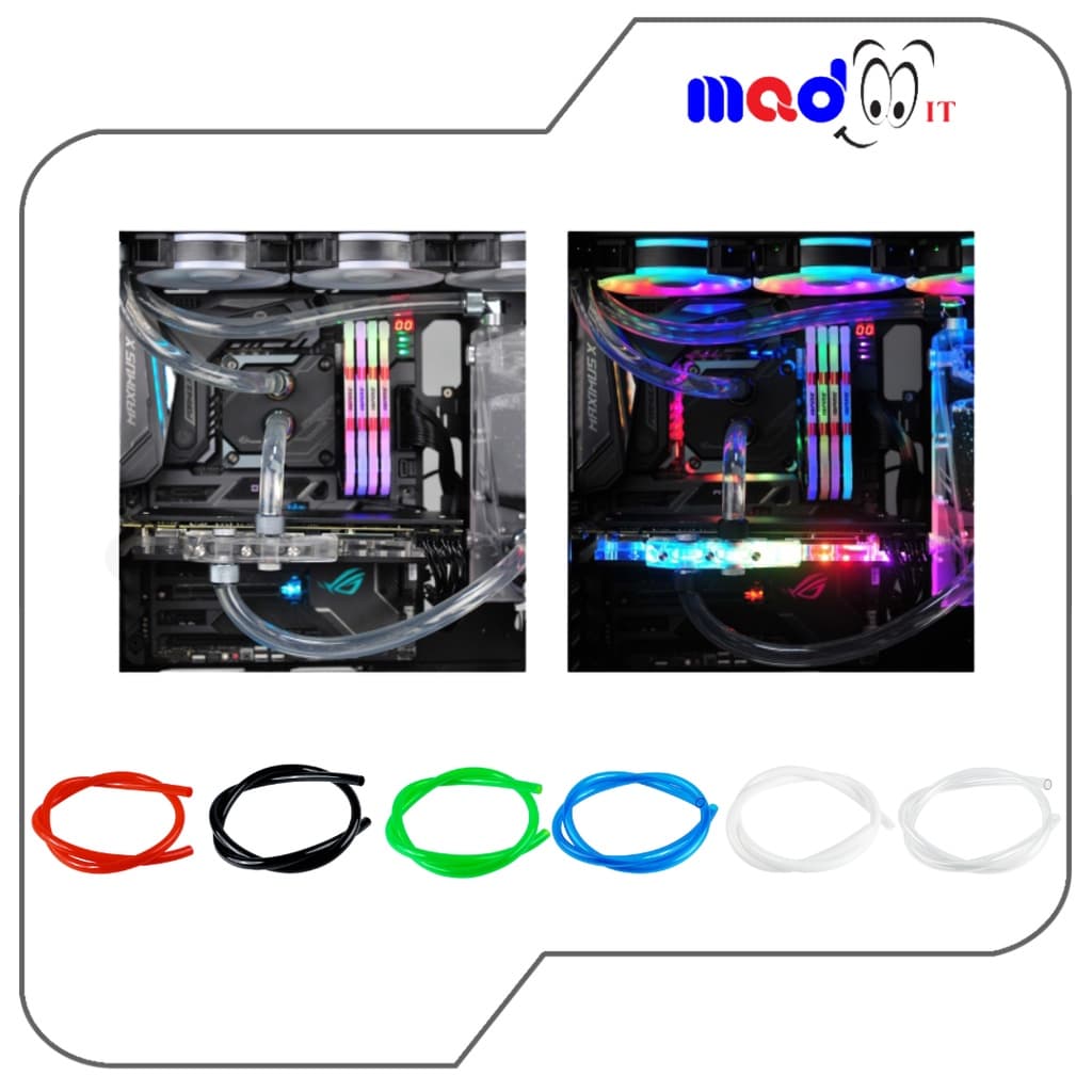 สายยาง PU คุณภาพสูง ขนาด 9.5x12.7 mm. สำหรับชุดน้ำเปิด PC water cooling รูปที่ 3