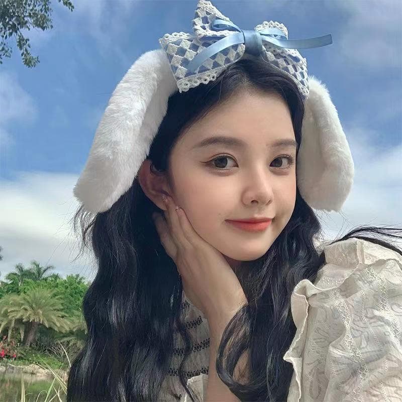 2022การ์ตูนตุ๊กตาโบว์หูใหญ่สุนัขยูกุยสุนัขคาดศีรษะสาวหัวใจคาดศีรษะ รูปที่ 9