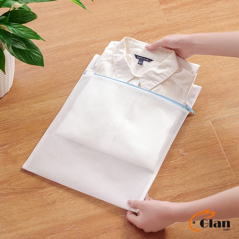 Glanxuan ถุงซักผ้า เนื้อละเอียด ถุงซักถนอมผ้า laundry bag รูปที่ 7