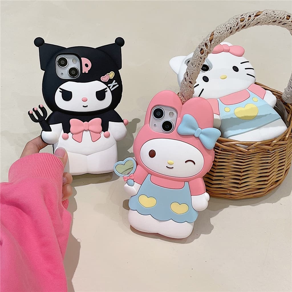 เคส iphone 16 Pro Max 15 Pro Max 14 Pro Max 13 Pro Max 12 Pro Max เคสซิลิโคนลายการ์ตูนสามมิติ รูปที่ 6