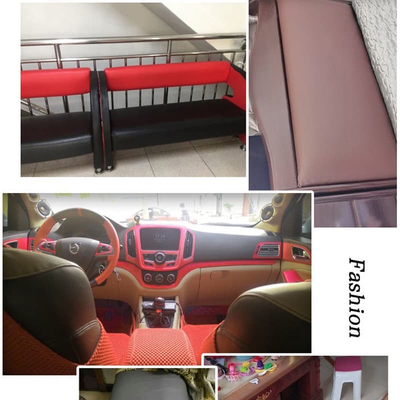 สติกเกอร์หนัง PU มีกาวในตัว ขนาด 100*50 ซม. สําหรับซ่อมแซมโซฟา โต๊ะ เก้าอี้ กระเป๋า รองเท้า เตียง รูปที่ 2