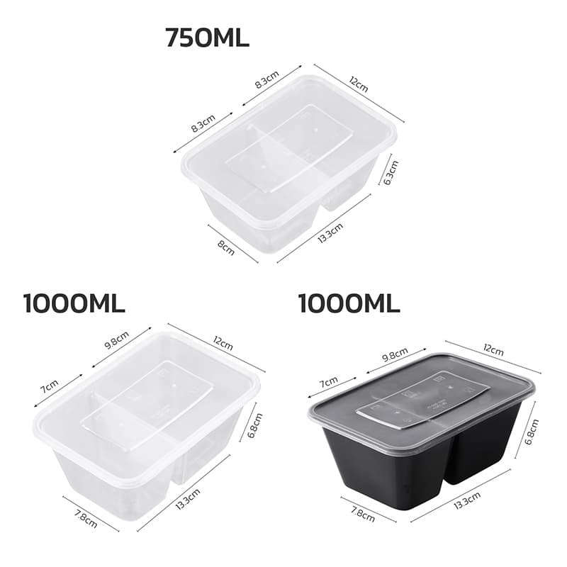 กล่องข้าวพลาสติก กล่องใส่อาหาร พร้อมฝาปิด25ชิ้น ทนความร้อน180 °Cและความเย็นได้ถึง -20°C Narmall_ รูปที่ 9
