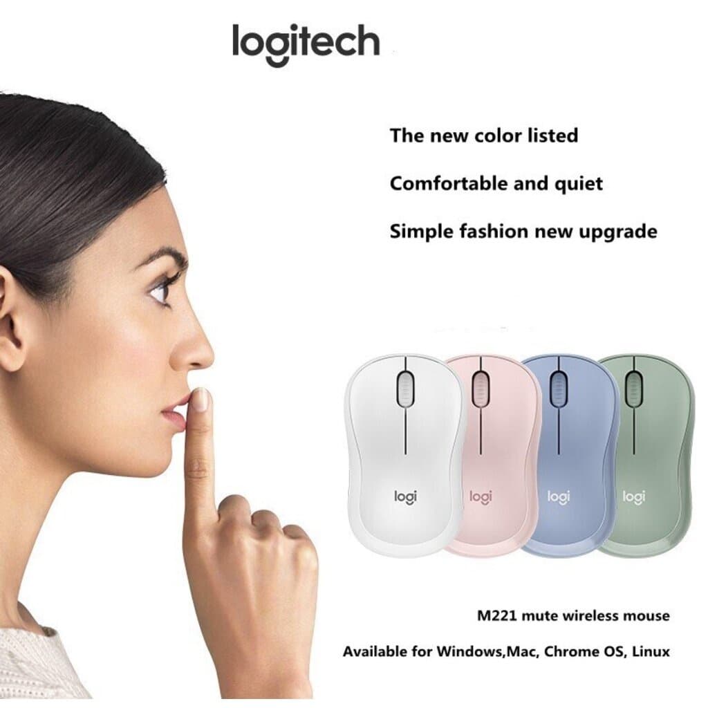 LOGITECH M221 M240 SILENT CORDLESS MOUSE WIRELESS เม้าส์ไร้สายไร้เสียงคลิก รูปที่ 4