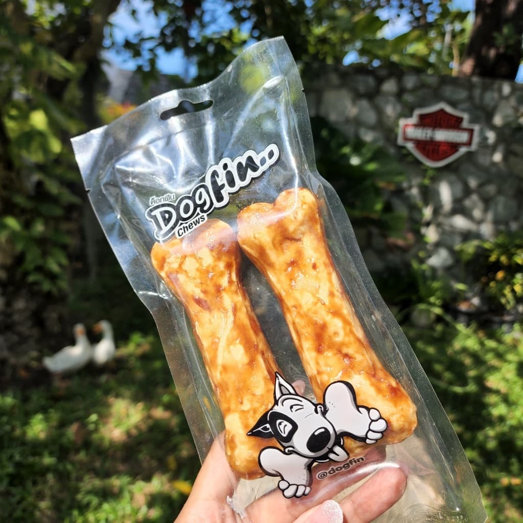 Dogfin ครั้นชี่รูปกระดูกเคลือบเวเฟอร์รสตับ/รสไก่/รสเนื้อ สำหรับน้องหมาทุกสายพันธุ์ รูปที่ 4
